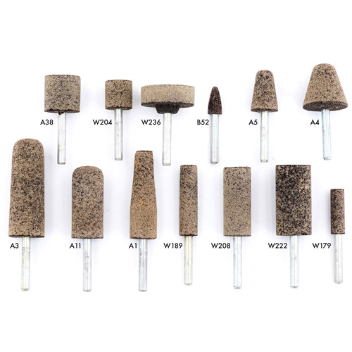 A36Q Resin Bonded Mounted Points, A11, Aluminum Oxide, 11/16" Dia., 2" L, 36 Grit Industrial Sales