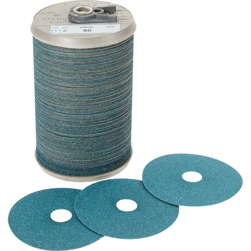 Blue Line Aggressive Grinding Fibre Disc, Zirconium, 50, 5" Dia x 7/8" Arbor Industrial Sales