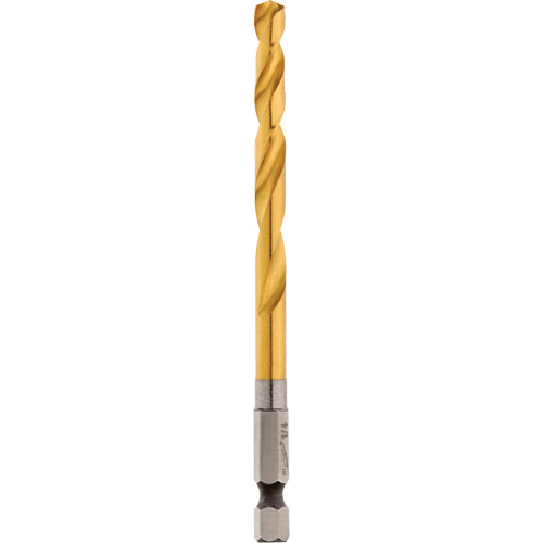 Foret Shockwave, 1/4", Titane, Cannelure 2-15/32", Pointe de 135° Industrial Sales