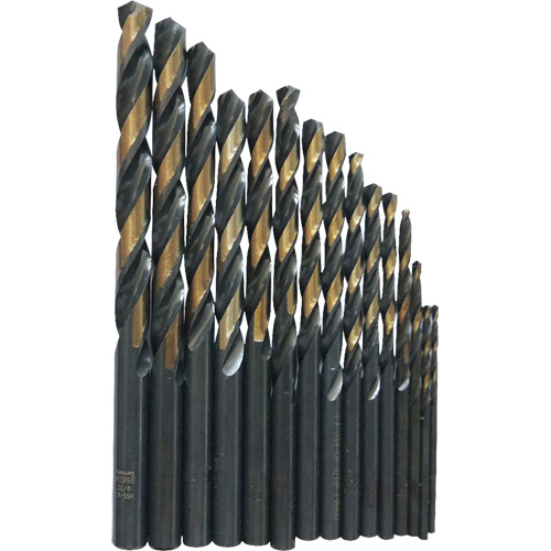 Jeu de forets s&eacute;rie courte, 29 morceaux, Acier rapide Industrial Sales