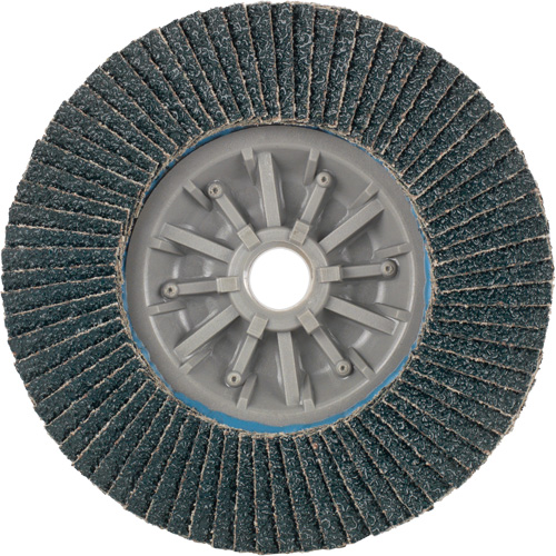 Long Life C-Trim Flap Disc, 4-1/2" x 5/8"-11, Type 27, 40 Grit, Zirconia Alumina Industrial Sales