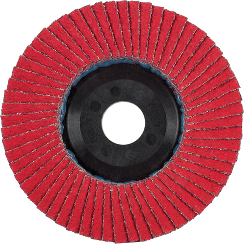 Flap Disc, 4-1/2" x 5/8"-11, Type 27, 40 Grit, Ceramic Industrial Sales