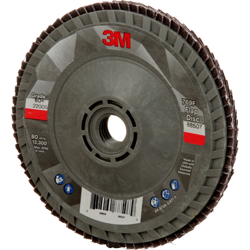 769F Quick Change Flap Disc, 4-1/2" x 5/8"-11, Type 29, 80+ Grit, Ceramic Industrial Sales