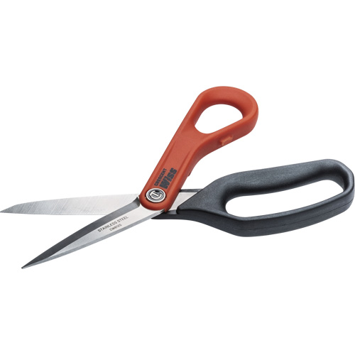 Cisaille tout usage en acier inoxydable pour ouvrier professionnel, 8-1/2", Poign&eacute;e Anneaux Industrial Sales