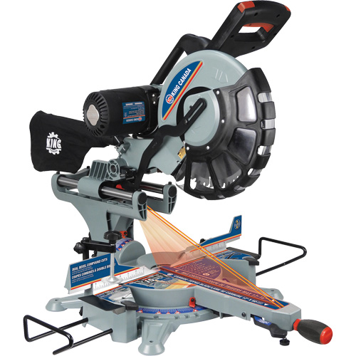 Dual Bevel Sliding Compound Mitre Saw, 12", 15 A Industrial Sales
