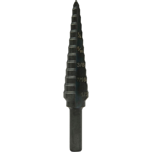 Step Bit, 1/8"/3.2 mm - 1/2"/12.7 mm  Industrial Sales