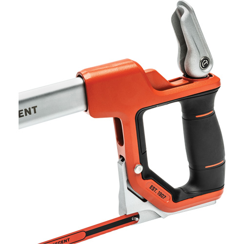 Scie &agrave; m&eacute;taux &agrave; tension rapide avec poign&eacute;e &agrave; double mat&eacute;riau, 12", Prise Ergonomique Industrial Sales