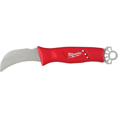 Couteau courb&eacute; de monteur de ligne avec anneau STICKWORK 3-en-1 Industrial Sales