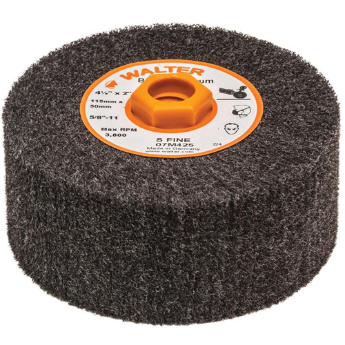 Blendex Surface Conditioning Drum, 4-1/2" Dia. x 2" W, 5/8"-11 Arbor, Super Fine Grit Industrial Sales