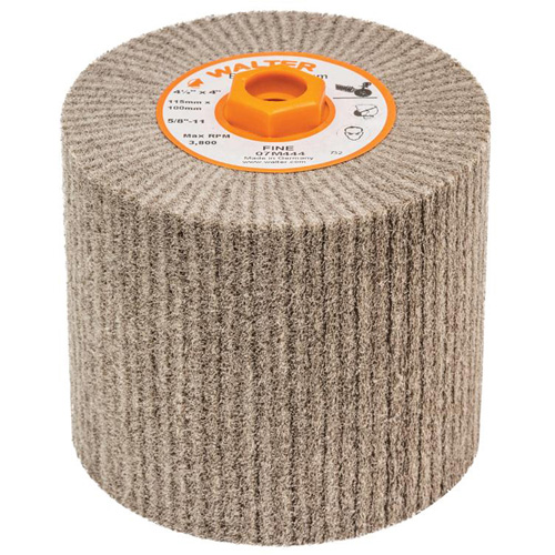 Blendex Surface Conditioning Drum, 4-1/2" Dia. x 4" W, 5/8"-11 Arbor, Fine Grit Industrial Sales