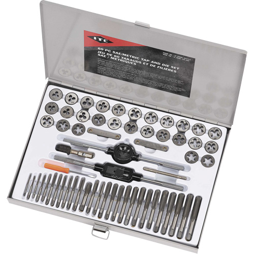 ITD-60C SAE/Metric Alloy Tap & Die Set, 60 Pieces Industrial Sales