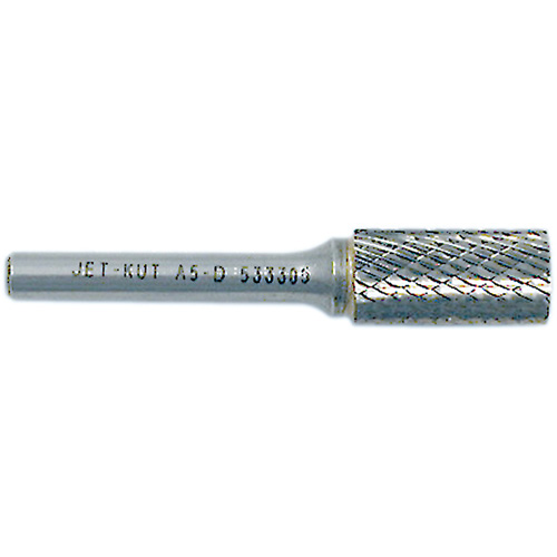 JET-KUT Cylindrical Shape Bur, 1/4" Dia., 1/4" Shank, 5/8" Depth of Cut Industrial Sales