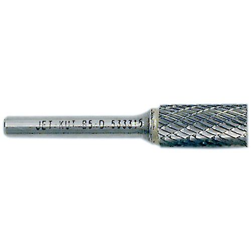 End-Cut Cylindrical Burr, 1/2" Dia., 1/4" Shank, 1" Depth of Cut Industrial Sales