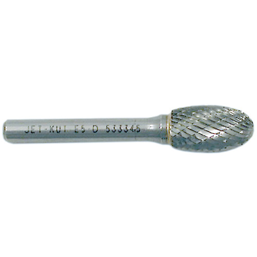 Fraise ovale, 1/4" dia., 1/4" Tige, 3/8" Prof. de la coupe Industrial Sales