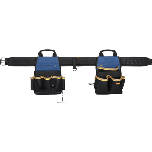 Combin&eacute;s de ceinture &agrave; outils &agrave; 20 pochettes, Polyester, Noir Industrial Sales