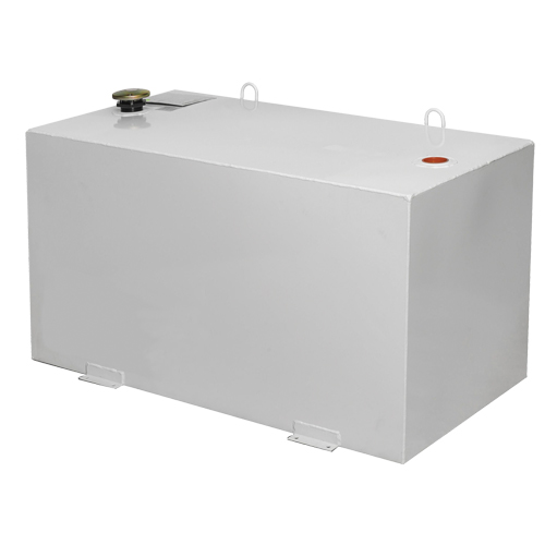 R&eacute;servoir de transfert pour carburant en acier, Acier, Capacit&eacute; 100 gal., Blanc Industrial Sales