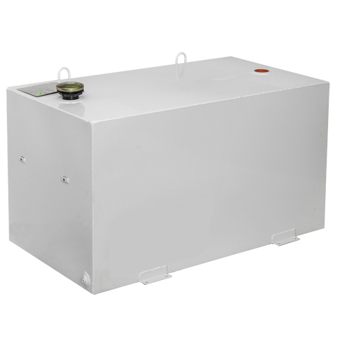 R&eacute;servoir de transfert pour carburant en acier, Acier, Capacit&eacute; 100 gal., Blanc Industrial Sales