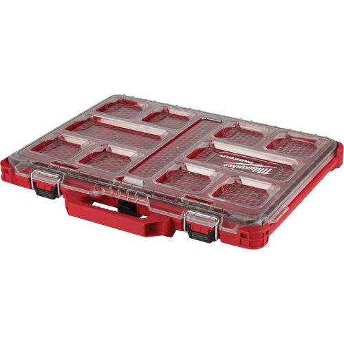 Packout Low-Profile Organizer, 19-3/4" x 16-2/5" x 2-1/2", Black/Red Industrial Sales