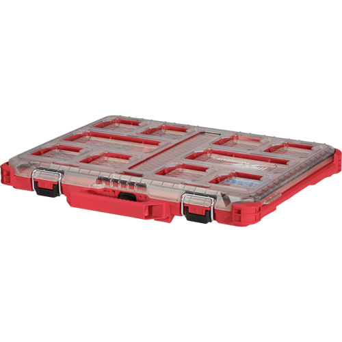 Packout Low-Profile Organizer, 19-3/4" x 16-2/5" x 2-1/2", Black/Red Industrial Sales