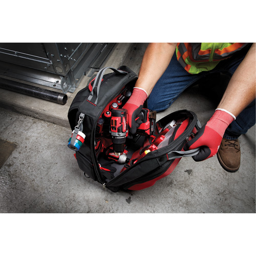 Sac &agrave; dos Packout, 15-3/4" lo x 11-4/5" la, Noir/Rouge, Balistique Industrial Sales