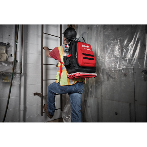 Sac &agrave; dos Packout, 15-3/4" lo x 11-4/5" la, Noir/Rouge, Balistique Industrial Sales