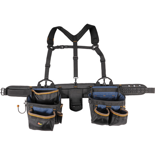 Ceinture &agrave; outils de luxe, Polyester, Noir Industrial Sales