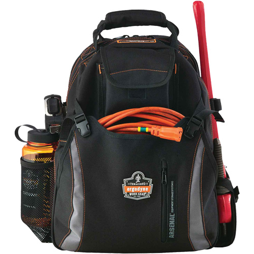 Sac &agrave; dos pour outils 5843 Arsenal, 13-1/2" lo x 8-1/2" la, Noir, Polyester Industrial Sales