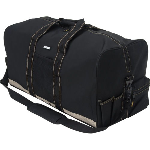 All-Purpose Gear Bag, Polyester, 8 Pockets, Black Industrial Sales
