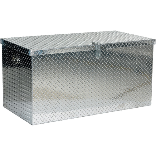 Boîte &agrave; outils portative en t&ocirc;le larm&eacute;e d'aluminium, 25-1/16" P x 49-1/4" la x 24" h, Argent Industrial Sales