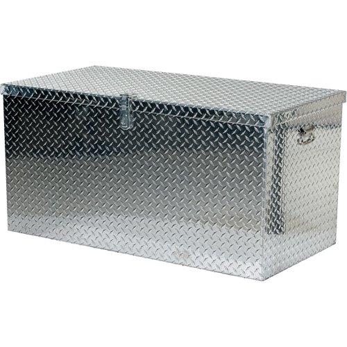 Boîte &agrave; outils portative en t&ocirc;le larm&eacute;e d'aluminium, 25-1/16" P x 49-1/4" la x 24" h, Argent Industrial Sales