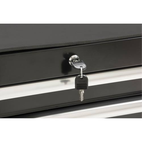 Chariot &agrave; outils industriel, 7 tiroirs, 27" la x 18-3/4" p x 39" h, Noir Industrial Sales