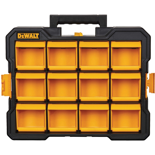 Organisateur Flip-Bin, 3-7/8" la x 17-3/4" p x 13-7/8" h, Noir/Jaune Industrial Sales