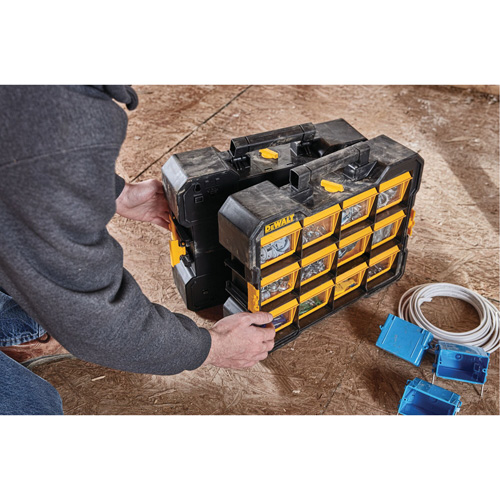 Organisateur Flip-Bin, 3-7/8" la x 17-3/4" p x 13-7/8" h, Noir/Jaune Industrial Sales
