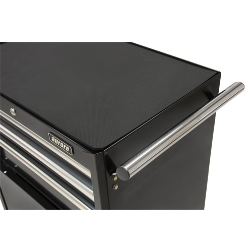 Industrial Tool Cart, 3 Drawers, 29-4/5" W x 21-1/5" D x 38-4/5" H, Black Industrial Sales