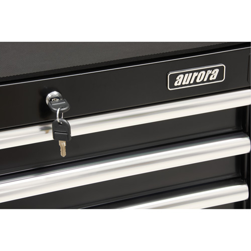 Industrial Tool Cart, 3 Drawers, 29-4/5" W x 21-1/5" D x 38-4/5" H, Black Industrial Sales