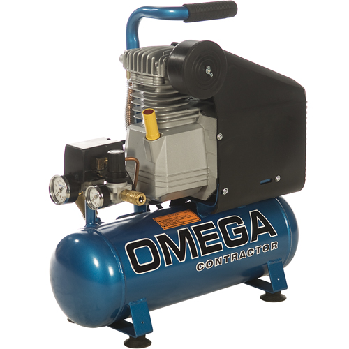 Compresseurs portatifs s&eacute;rie pour entrepreneurs - Lubrification &agrave; l'huile, entraînement direct, &eacute;lectrique, 2,6 gal. (3,2 gal. US), 125 PSI, 115/1 V Industrial Sales
