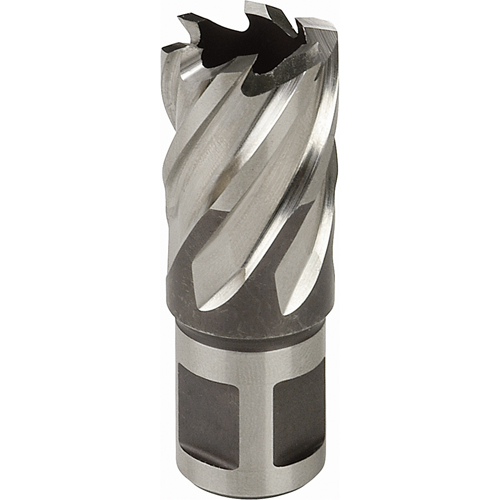 Fraise annulaire, Diam&egrave;tre de 3/4", Acier rapide, Profondeur de la coupe de 3", Tige 3/4" Industrial Sales