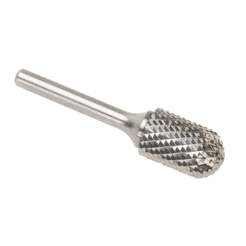 CLEVELAND Solid Carbide Burrs - Cylinder Shape with Ball Nose, SC-6, 3/5" Dia., 25.4 mm Depth of Cut Industrial Sales