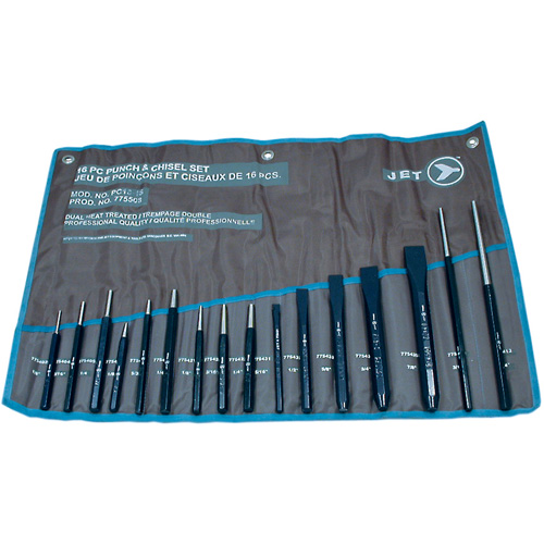 Jeu de poinçons et ciseaux PC16-1S, 16 morcea Industrial Sales