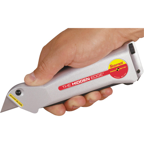 Couteau Hidden Edge, 19 mm, Acier, Prise en Aluminium Industrial Sales