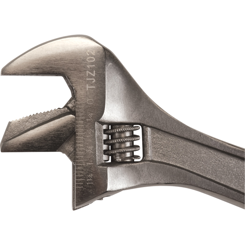 Adjustable Wrench, 10" L, 1-3/8" Max Width, Black Industrial Sales