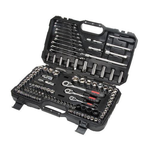 Jeux de douilles et cl&eacute;s SAE/m&eacute;triques 1/4", 3/8" et 1/2", 120 Mcx, Profond Industrial Sales