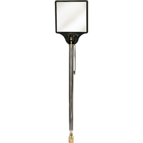 Inspection Magnetic Mirror, Square, 2" L x 2" W, Telescopic Industrial Sales