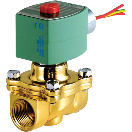 2-Way Pilot Operated Solenoid Valves, 1-1/4" Pipe, 100 psi Industrial Sales