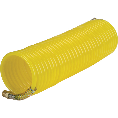 Tuyaux pneumatiques en nylon spiral&eacute; a/raccords, Air, 1/4" DI x 25' lo, Nylon, 200 psi &agrave; 23°C Industrial Sales
