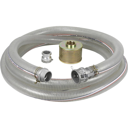 Reinforced Suction Hose Kit for Water Pump, 2" x 300" Industrial Sales