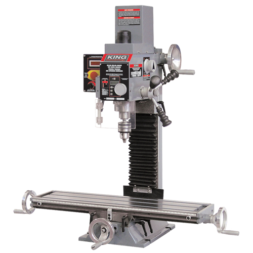 Milling Drilling Machine with Digital Readout, 2 Speeds, 5/8" Drilling Capacity Industrial Sales
