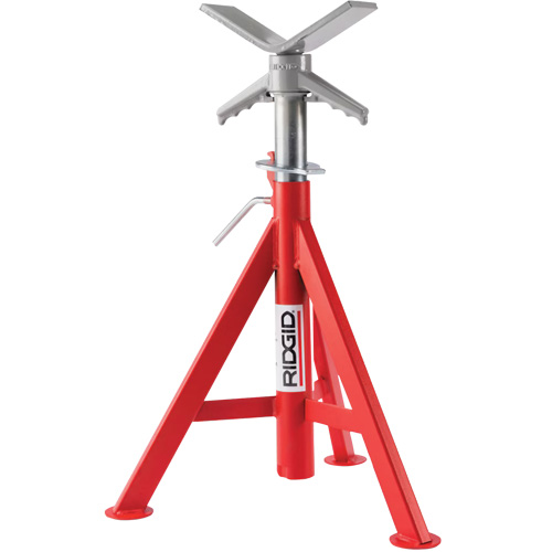 Supports de tuyaux abaiss&eacute; en V no VJ-98, 51-96 cm R&eacute;glage de la hauteur, 12" Capacit&eacute; max. de tuyau, 2500 lb Capacit&eacute; de charge max. Industrial Sales