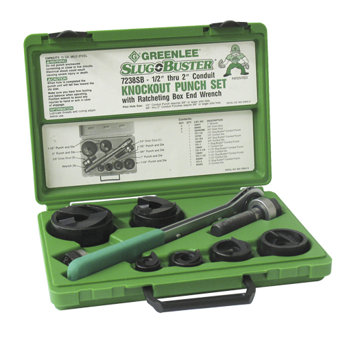 Ensemble de poinçonnage avec cliquet et poinçons SlugBuster Industrial Sales