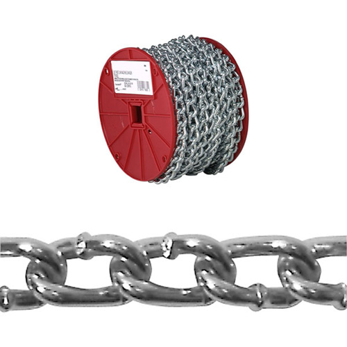 Chaîne torsad&eacute;e, Acier &agrave; faible teneur en carbone, #2 x 125' (38,1 m) l, Charge d'utilisation 310 lb (0,155 tonne) Industrial Sales